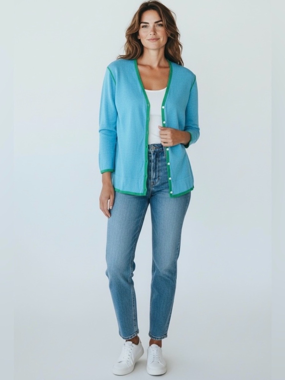 Belford Cardigan Sweater // Blue // Medium